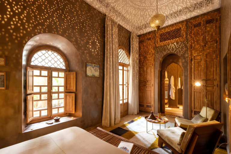 Moroccan design room at Riad Villa Nomade in Marrakech